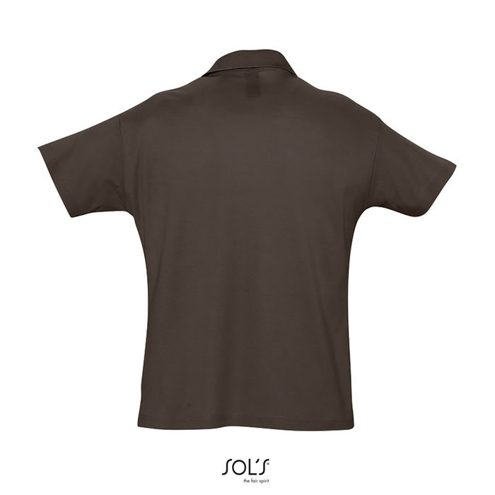 SUMMER II MEN Polo 170g Chocolate item picture back