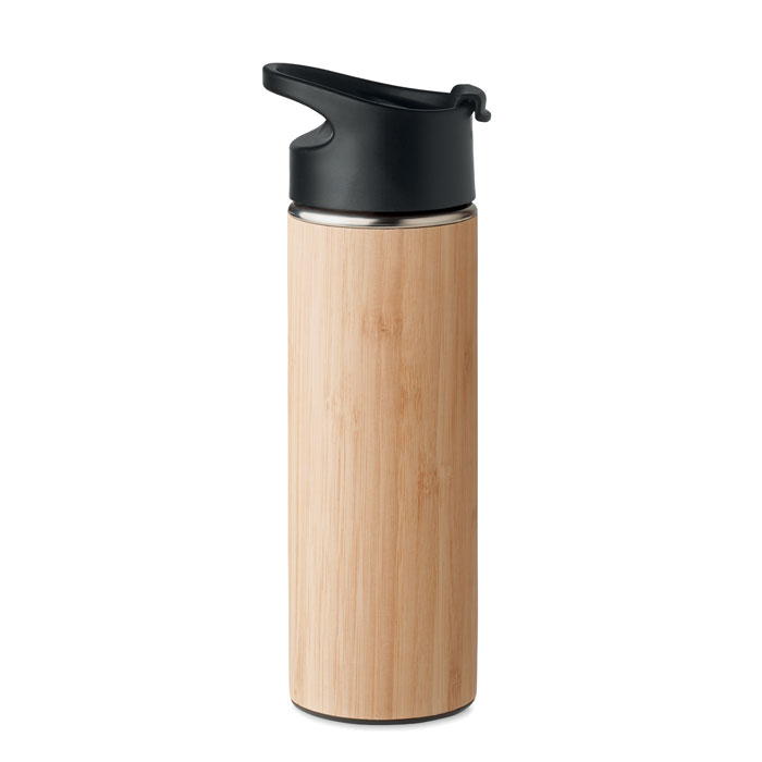 Thermos in bamboo 450ml wood item picture top