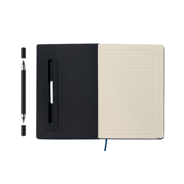 A5 notebook with phone holder Francese Navy item picture 4