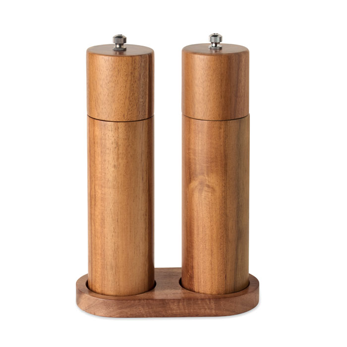 Acacia salt & pepper grinders Legno item picture back