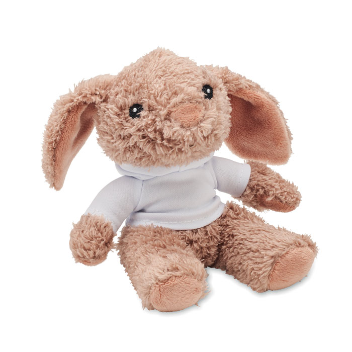 Peluche coniglietto con felpa Bianco item picture top