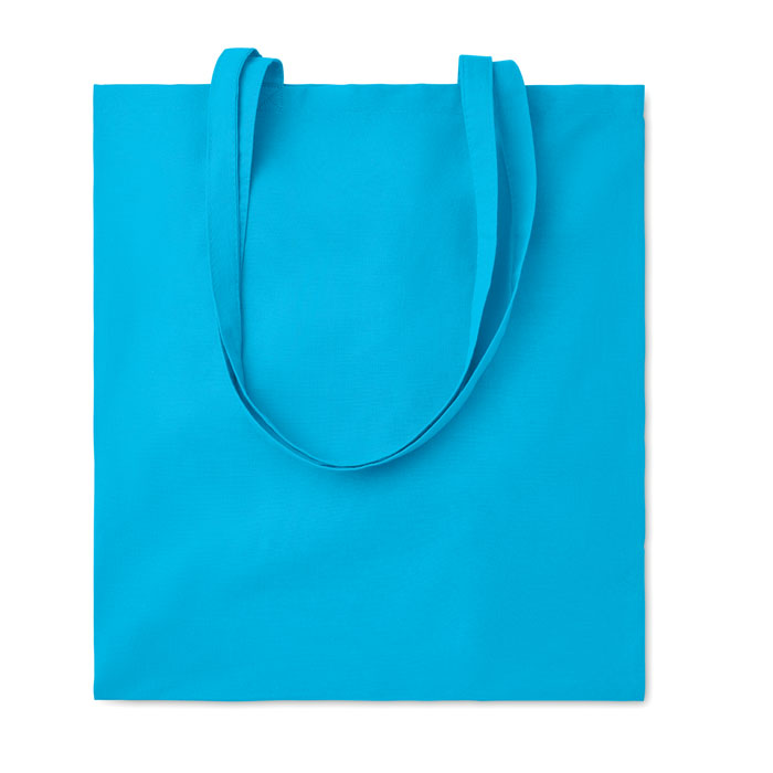 140 gr/m² cotton shopping bag Turchese item picture front