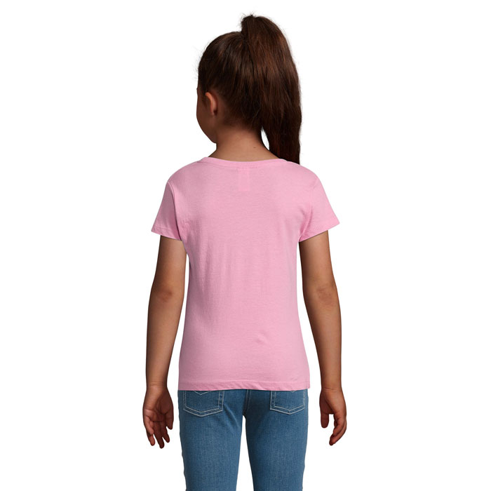 CHERRY GIRLS T-SHIRT 150 Rosa Orchidea item picture side