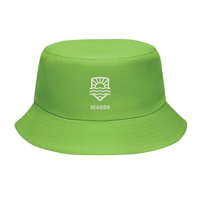 Bucket hat polyester 150 gr/m² Lime item picture printed