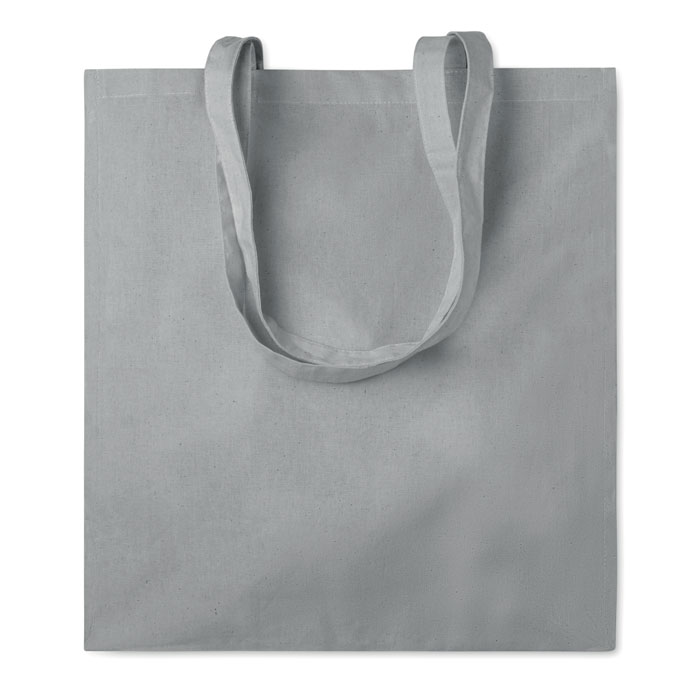 Shopper in cotone c/soffietto grey item picture back