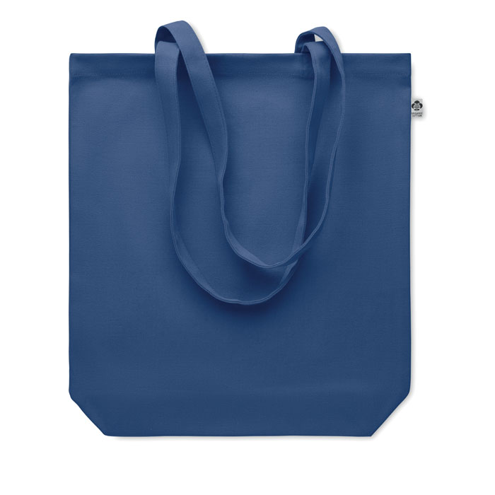 Canvas shopping bag 270 gr/m² Blu item picture back