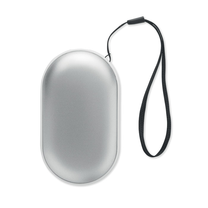 Aluminium electric hand warmer Argento Opaco item picture top