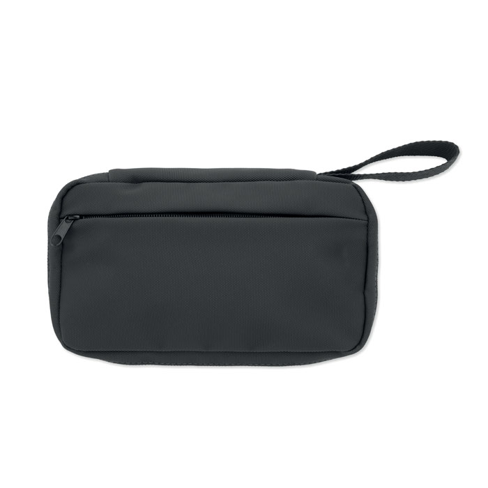 Beauty case 600D RPET Nero item picture back