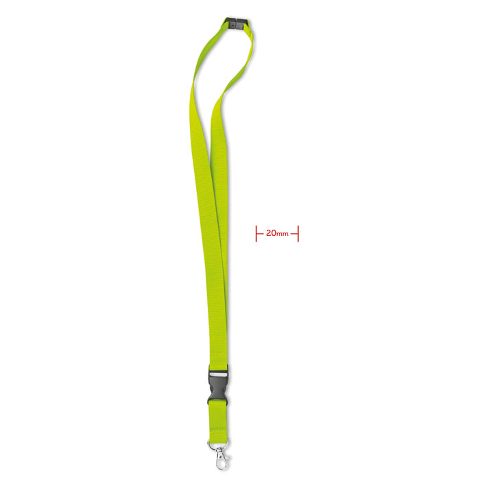 Lanyard con moschettone lime item picture front