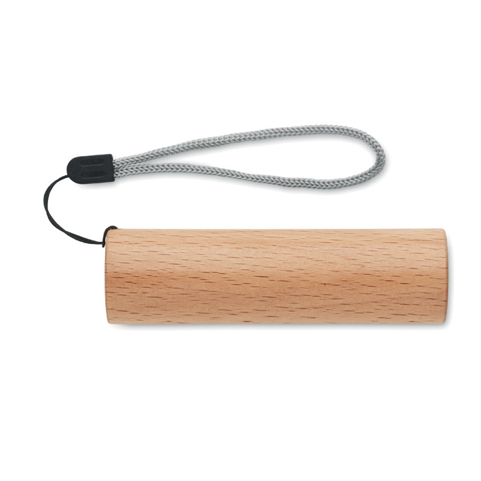 Beech wood rechargeable torch Legno item picture open