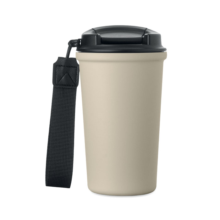 Bicchiere acciaio riciclato Beige item picture open