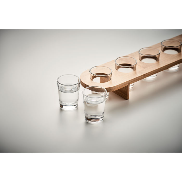 Set di 6 bicchieri da shot wood item detail picture