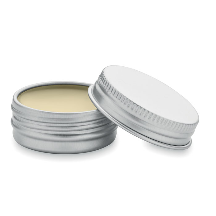 Vegan lip balm in round tin Beige item picture side