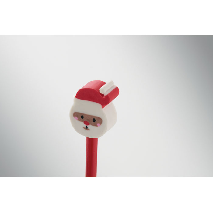 Christmas pencil with eraser Rosso item picture open