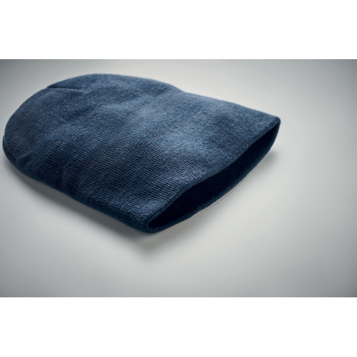 Beanie in RPET polyester Blu item detail picture