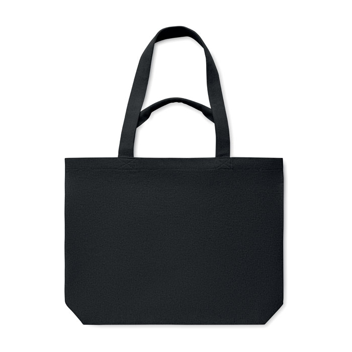 Borsa da spiaggia in tela 320 gr/m Nero item picture back