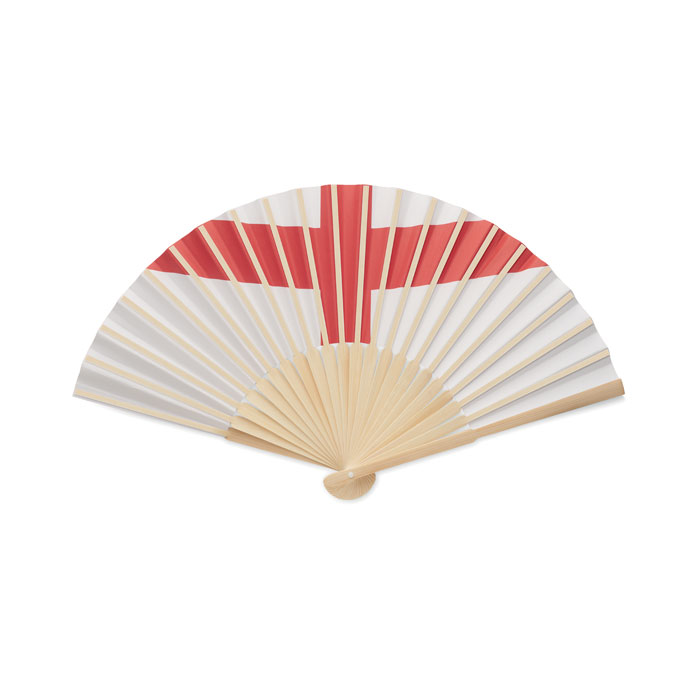 Manual fan flag design Avorio item picture open