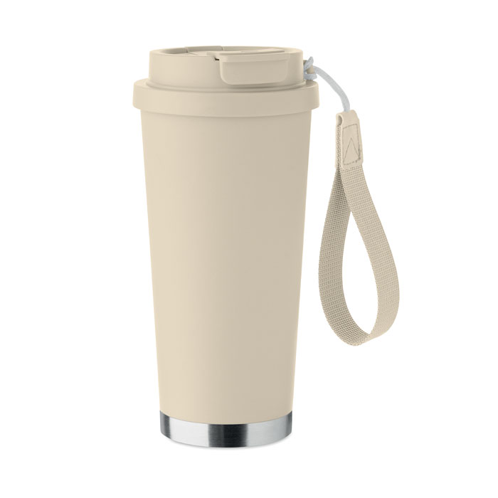 Double wall tumbler 500ml Beige item picture 6