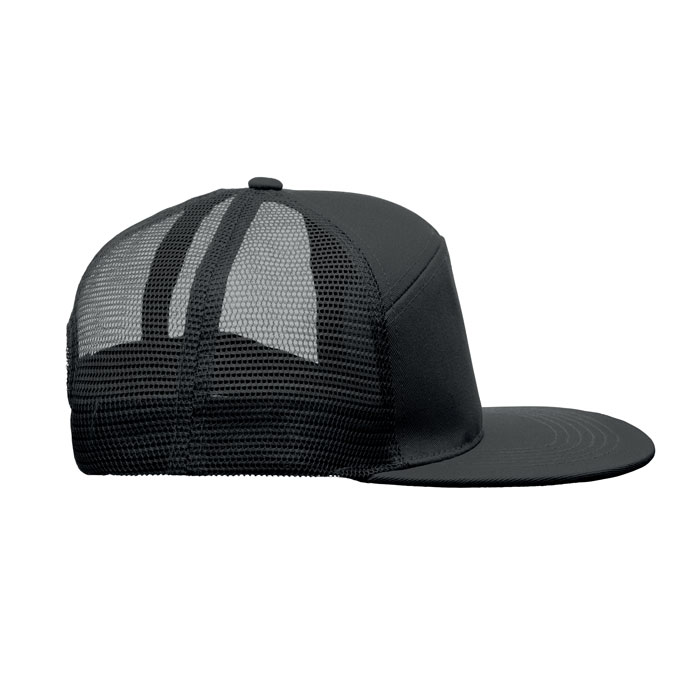 7 panel flat visor cap Nero item picture top