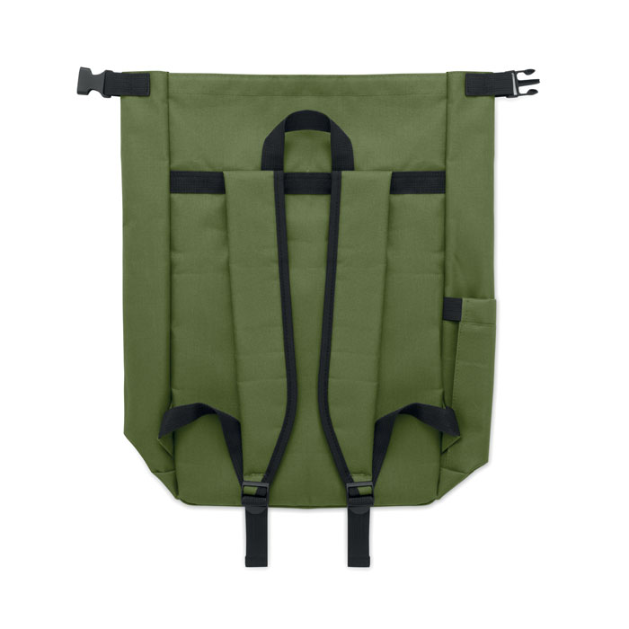 15'' roll top laptop backpack Verde Militare item picture 3