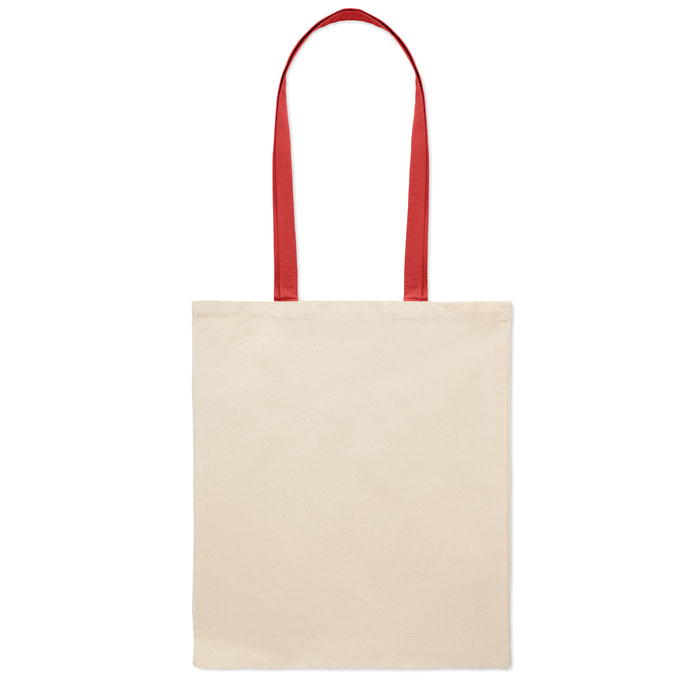 140 gr/m² Cotton shopping bag Rosso item picture side