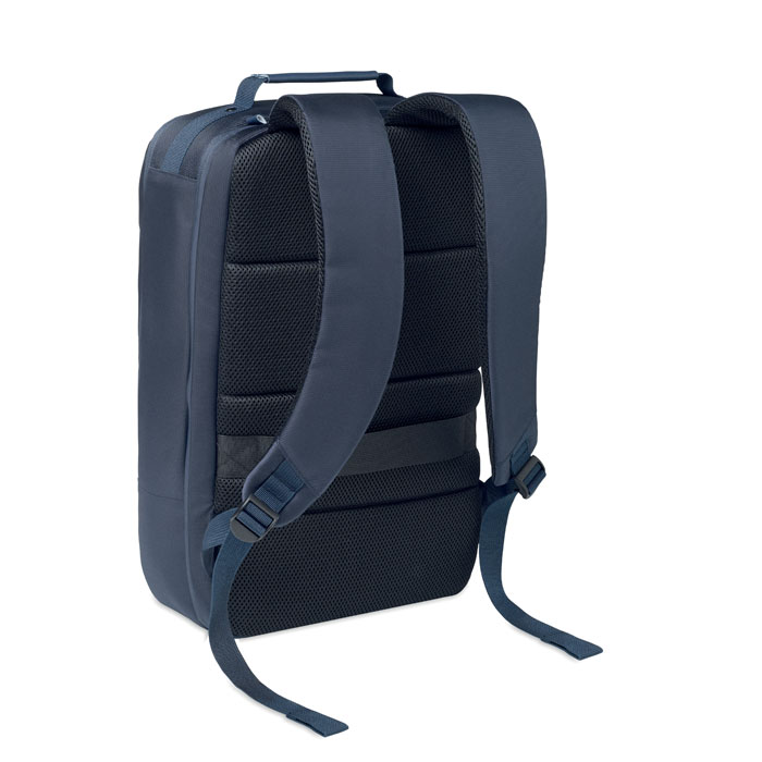15" laptop jacquard backpack Blu item picture back
