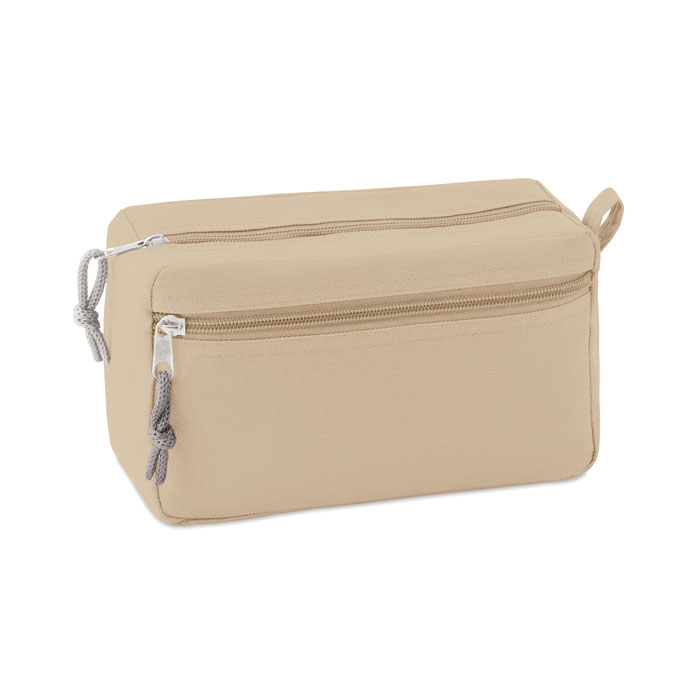 PVC free cosmetic bag Beige item picture front