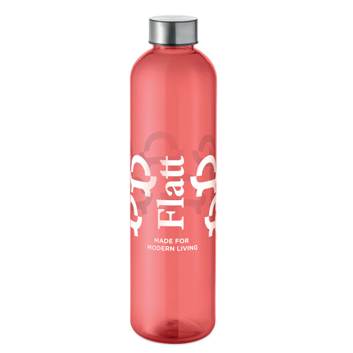 RPET bottle 1000ml Rosso Trasparente item picture printed