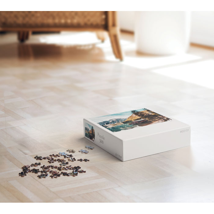 500pcs custom design puzzle. Multicolore item ambiant picture
