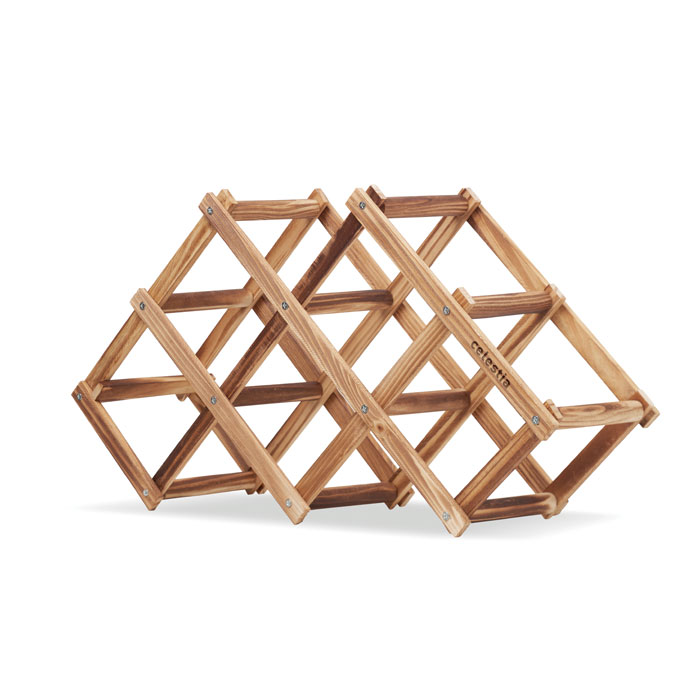 Portabottiglie pieghevole wood item picture printed