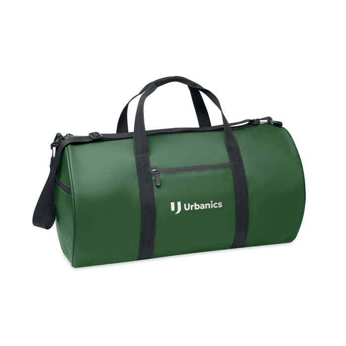 Duffle bag in 600D RPET Verde Scuro item picture printed