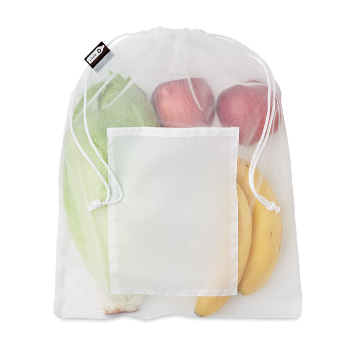 Mesh RPET food bag Bianco item picture side
