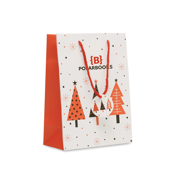Gift paper bag medium Bianco item picture printed