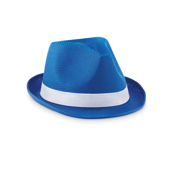 Cappello poliestere colorato royal blue item picture front