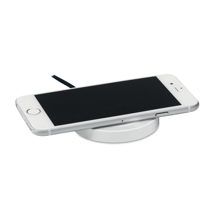 Small wireless charger 5W Bianco item picture side