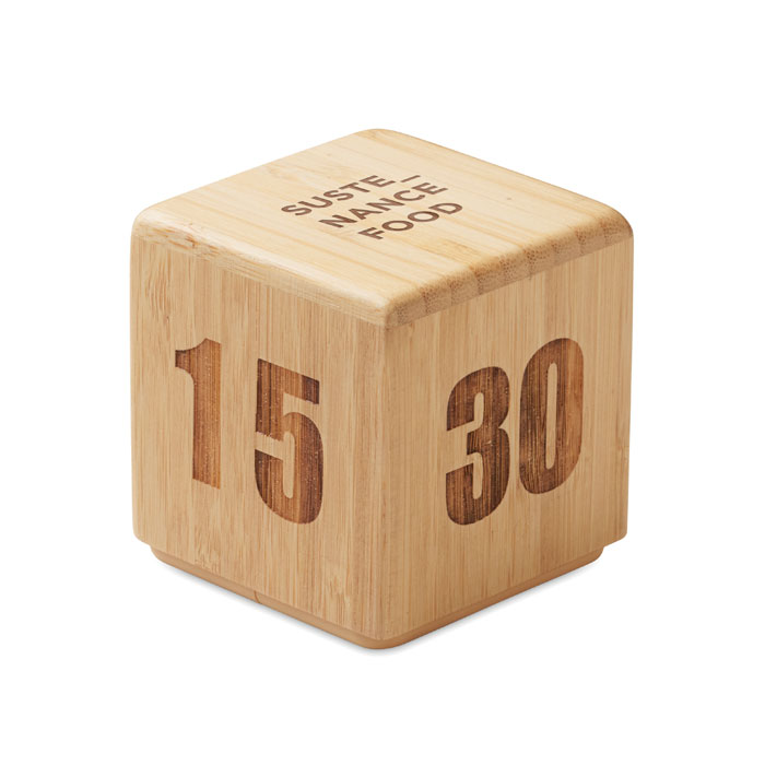 Bamboo twist snooze timer Legno item picture printed