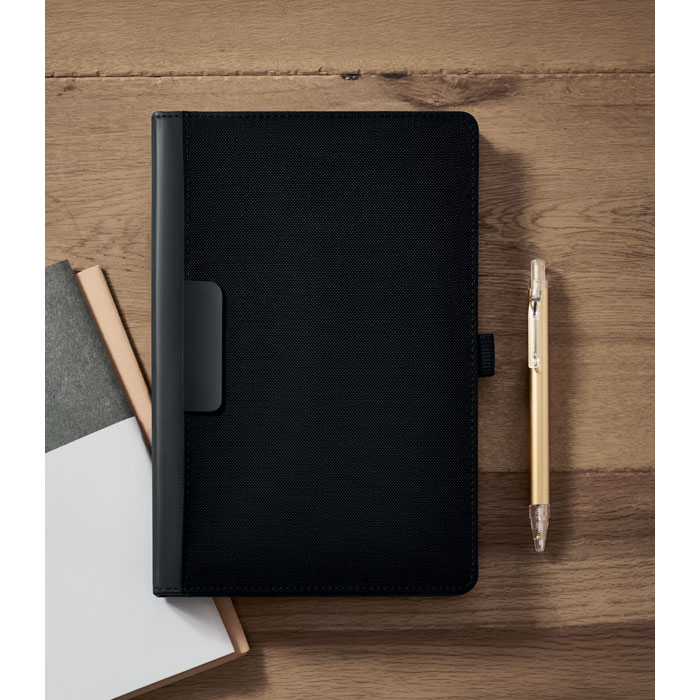 Cartella A5 con blocco note Nero item ambiant picture