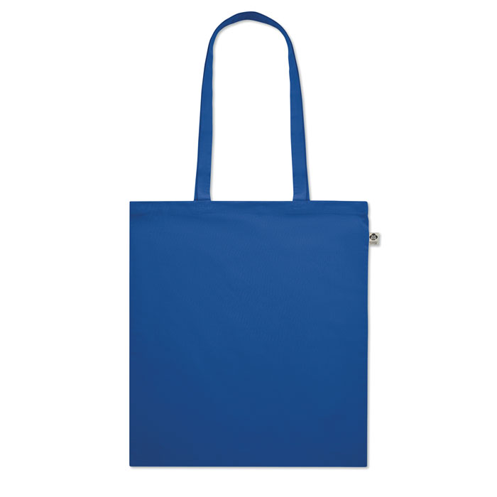 Organic Cotton shopping bag Blu Royal item picture side