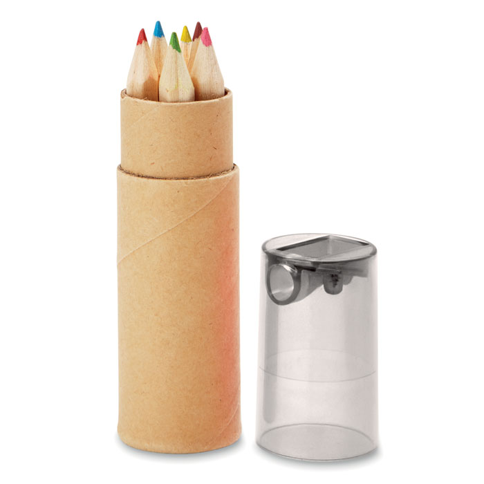 6 coloured pencils Grigio Trasparente item picture back