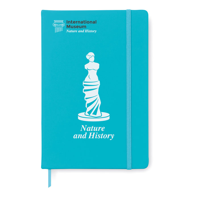 Notebook A5 a righe turquoise item picture printed