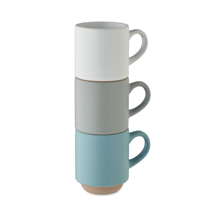 Tazza impilabile in ceramica da Bianco item picture side