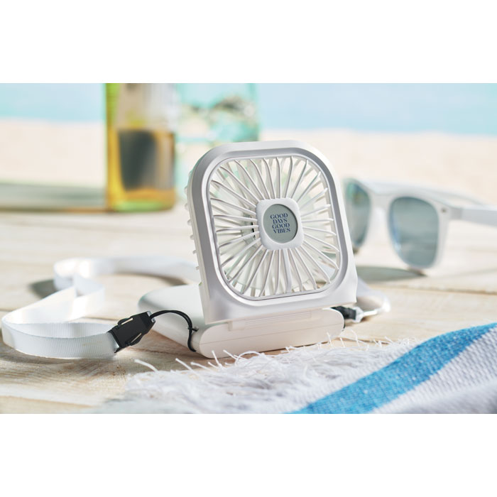 Ventilatore portatile Bianco item picture printed