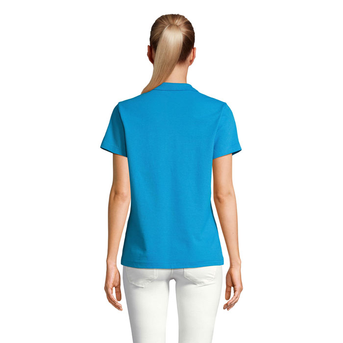 PULSE WOMEN POLO Aqua item picture back