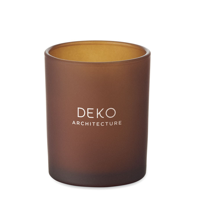 Plant based wax candle 80 gr Marrone item picture printed