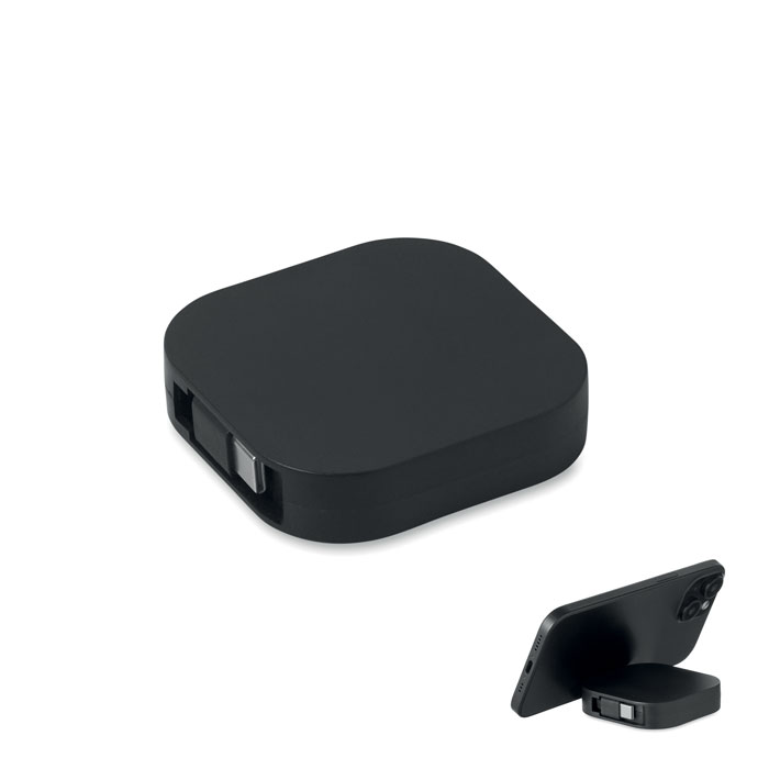 100W retractable charging cable Nero item picture front