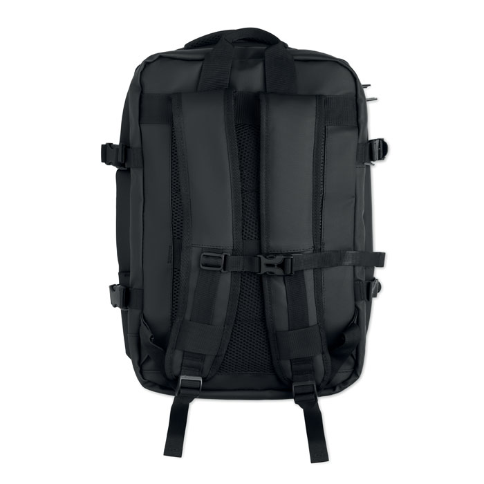 Extendable RPET backpack 20L Nero item picture open