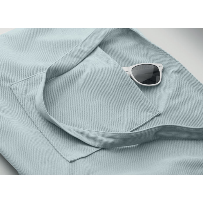 Shopper grande in velluto Blu Bambino item detail picture