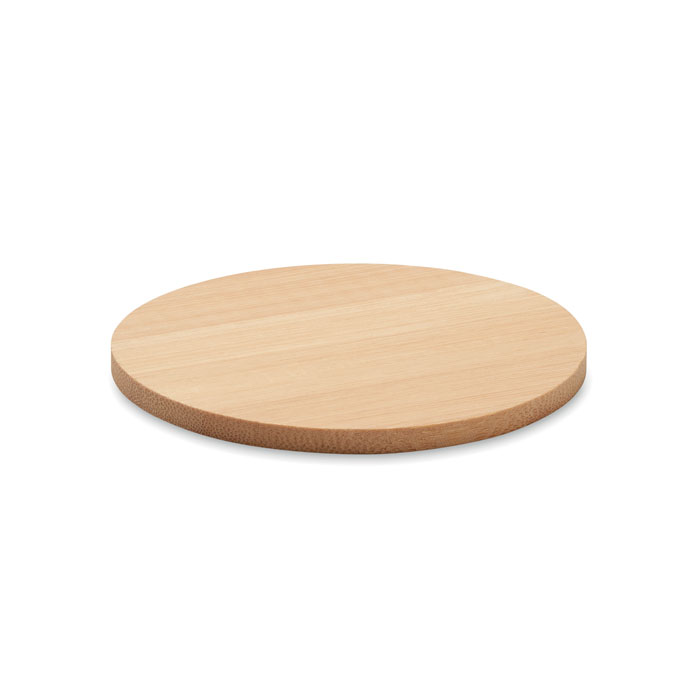 Sottobicchiere rotondo di bambo wood item picture front