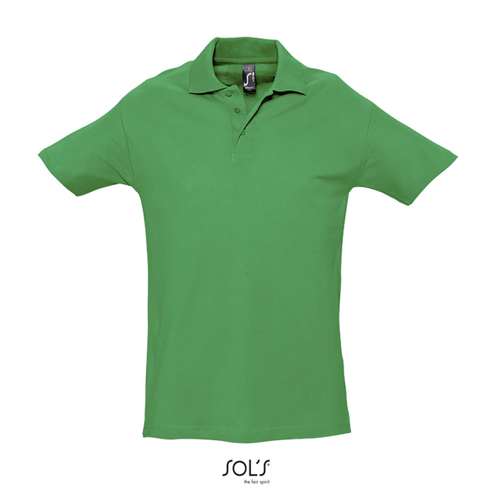 SPRINgII MEN POLO 210g kelly green item picture front