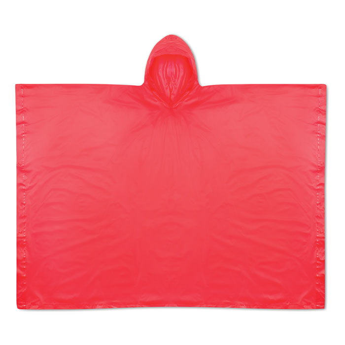 Raincoat in pouch red item picture back